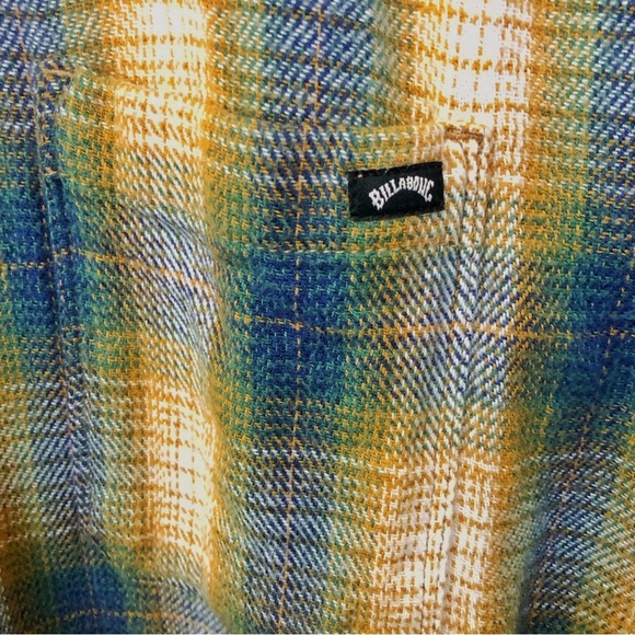 Billabong Plaid Shirt Colorful Plaid Pattern Streetwear Button Down Shirt. Small - Picture 2 of 14